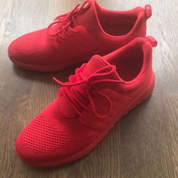 aldo red trainers